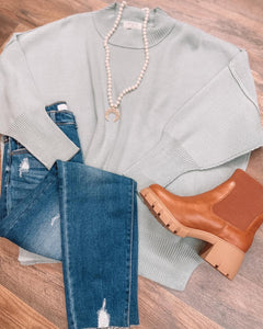 Dusty Green Sweater