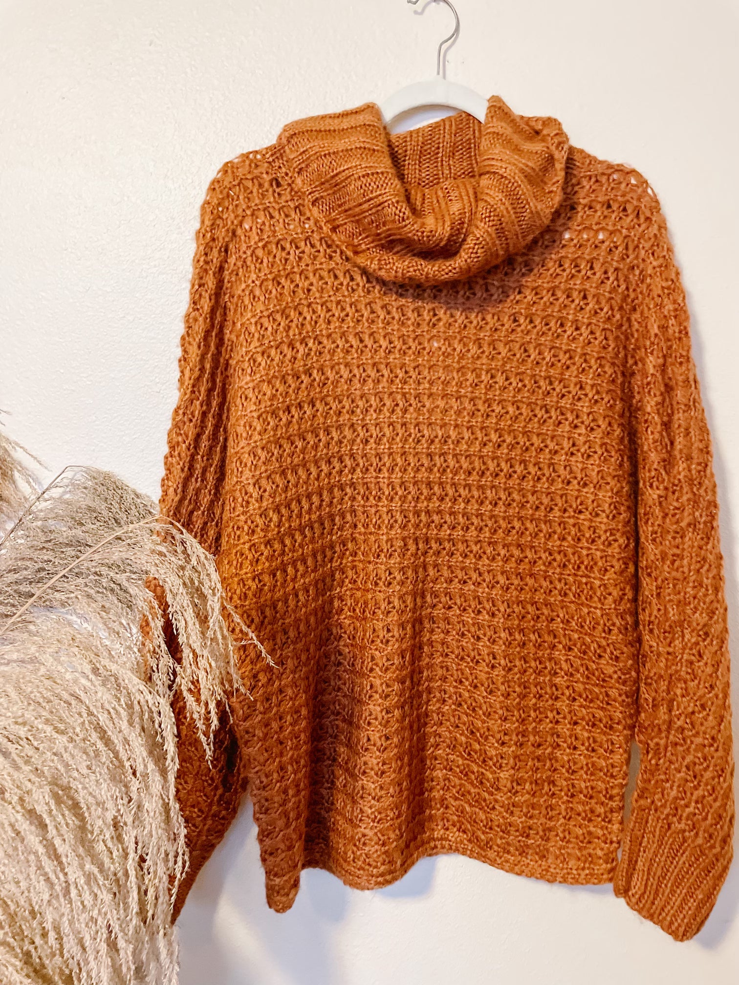 Camel Woven Sweater