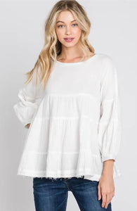 Tiered Distressed Top